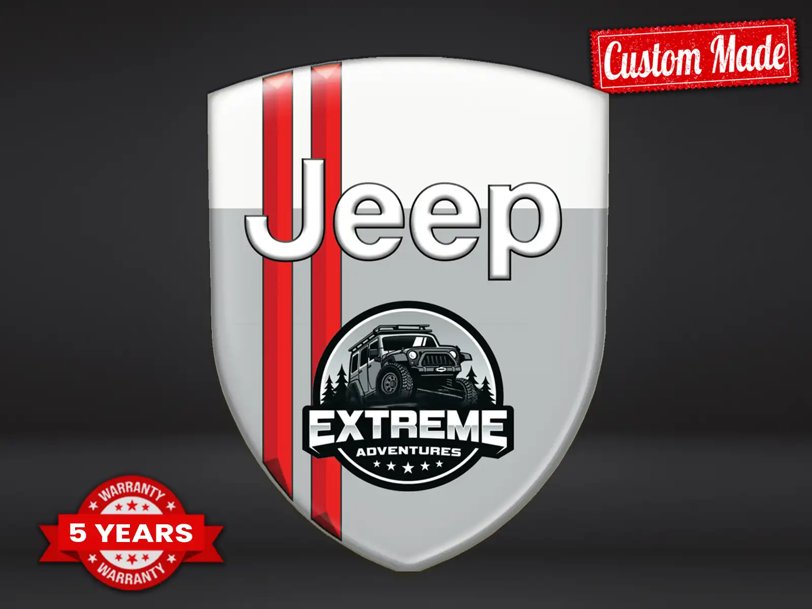 Jeep Stickers Pare-Brise Perso Max Durable Style Pro